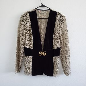 Aspeed Vintage Sheer Lace Lightweight Blazer